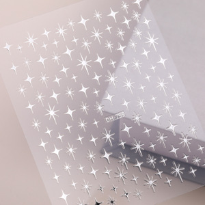 Pegatinas de Uñas con Estrella de 4 Puntas en Lámina Dorada Personalizadas, Decoraciones Metálicas Minimalistas para Arte de Uñas, Suministros para Salón de Uñas al por Mayor - Product Image 3