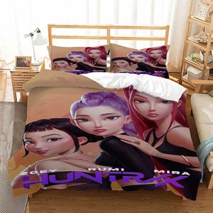 Parure <span class=keywords><strong>de</strong></span> Lit Enfant Personnalisée K-POP Chasse aux Sorcières, Impression Numérique 3D, Drap <span class=keywords><strong>de</strong></span> Lit et <span class=keywords><strong>Housse</strong></span> <span class=keywords><strong>de</strong></span> <span class=keywords><strong>Couette</strong></span> Grande Taille - Product Image 6