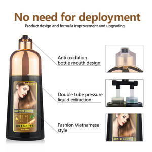 Ztazaki Japan Herbal <strong>Hair</strong> Color Shampoo Natural Black and Brown 500ml Volume Best <strong>Hair</strong> <strong>Dye</strong> Product for Wholesale - Product Image 6