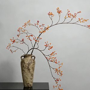 Branche de plante verte artificielle Wanzhang 100cm-200cm, lianes séchées, décoration intérieure, style chinois Wabi Sabi, ornement - Product Image 2