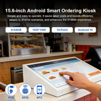 Tablette PC de bureau Wi-Fi 15,6 pouces avec système d'exploitation Android 15 RK3576, affichage numérique pour signalisation