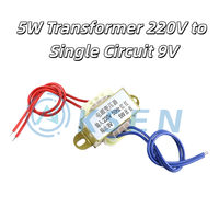 Alimentation électrique AI-KSEN 3W5W10W30W50W Transformateur 220V vers simple/double 6V/9V/12V/15V/18V/24V