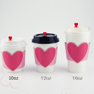 Manchon de tasse à thé au lait mignon et écologique, en cuir PU, isolant thermiquement et anti-brûlure, pour boissons et tasses à café - Product Image 1