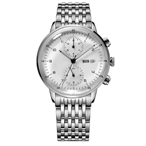 Reloj de Pulsera Multifuncional de Acero Inoxidable 316L OEM, Reloj Mecánico Impermeable para Hombre, Reloj de Negocios con Calendario - Product Image 2