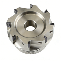 Tête de fraiseuse à face indexable avec plaquettes en carbure pour machine CNC, outil de coupe de métal haute efficacité
