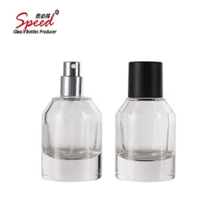 Yüksek kaliteli lüks tasarım 30ml cam boş doldurulabilir sprey üretimi güzel parfüm şişesi