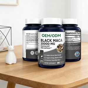 Maca Negra para Hombres, Polvo de Maca Negra para la Salud <span class=keywords><strong>Sexual</strong></span> Masculina, Raíz de Maca Negra Natural, Cápsulas de Raíz de Maca - Product Image 1