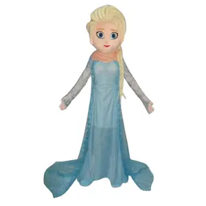 Olaf elsa annaマスコットコスチュームコスプレパーティーカーニバルコスチュームアダルトドレス子供の誕生日広告ダンスウェディング