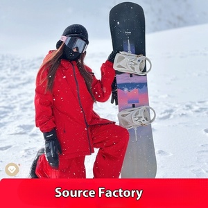 2025 invierno nuevo estilo mujer Freestyle traje de esquí Snowboard doble tabla a prueba de viento impermeable algodón cálido Pantalones - Product Image 3