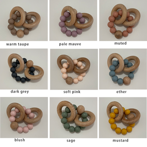 2020 nouveau-né En Caoutchouc Naturel <span class=keywords><strong>Dentition</strong></span> <span class=keywords><strong>Silicone</strong></span> Bébé Anneau De <span class=keywords><strong>Dentition</strong></span> En Bois - Product Image 5