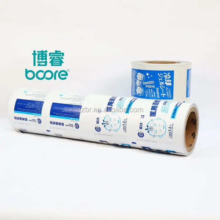 Fornecedor de papel alumínio para embalagem de cotonetes de álcool weifang aceita design personalizado