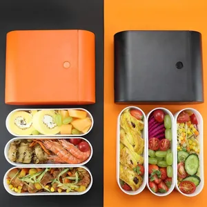 Hộp Màu Bento Salad Sandwich Salad Độc Đáo Thời Trang Di Động Hộp Đựng Bento Và Đồ Ăn Nhẹ Bằng Nhựa Cho Trẻ Em