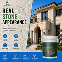 Revêtement liquide acrylique transparent imperméable pour pierre naturelle, peinture texturée plate pour murs extérieurs