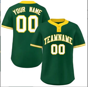 Maglia da Softball Personalizzata a Due Bottoni Unisex, Uniforme da Baseball in Poliestere per Squadre Giovanili - Product Image 4
