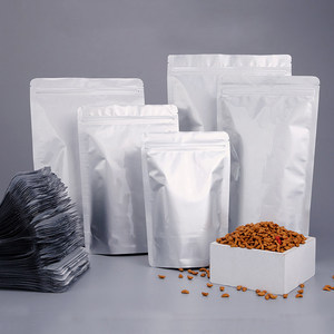 Vente directe d'usine : petits sacs en aluminium pour emballage sous vide, réutilisables pour thé, aliments, lait, nourriture pour animaux de compagnie (chiens). - Product Image 1
