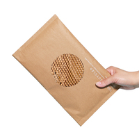 Enveloppes matelassées en papier kraft biodégradable 100% recyclé, taille personnalisée XCGS, sac d'expédition en nid d'abeille naturel