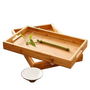 Bandeja Rectangular de Bambú con Asa para Uso Comercial en Restaurantes - Product Image 5