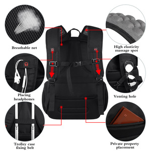 Multifunction Smart Unisex Waterproof Oxford Nylon Laptop Travel Backpack with USB Charging Port <b>Large</b> Capacity - Product Image 4