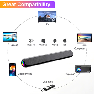 RGB Không Dây Màu Xanh Răng Hệ Thống Soundbar TV Âm Thanh Loa Rạp Hát Tại Nhà Hệ Thống Di Động Âm Thanh Thanh Thanh Với Loa Trầm - Product Image 6