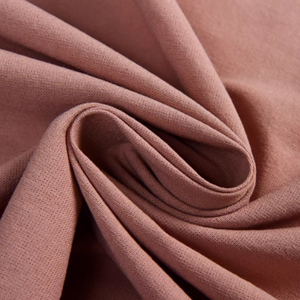 Tapicería de color liso personalizada de diseñador privado, vestido de mujer transpirable de peso medio, tela de <span class=keywords><strong>lino</strong></span> y algodón por <span class=keywords><strong>metro</strong></span> - Product Image 6