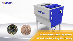 Separador Electrostático Mini de Aluminio y Plástico Walldorn WDJD-1500 con Motor de Engranajes para Reciclaje de Residuos Compuestos - Product Image 2