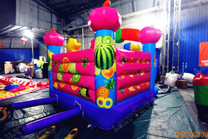 <span class=keywords><strong>Maison</strong></span> gonflable de rebond de thème de fruit pour la partie et l'aire de jeu extérieures d'enfants - Product Image 6