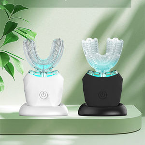 360 °   Spazzolino Elettrico Sonico Wireless a Forma di U con Luce per Sbiancamento Dentale, Setole in Nylon Automatico per Adulti - Product Image 1