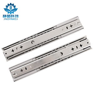 Glissière de <span class=keywords><strong>tiroir</strong></span> à roulement à billes à extension complète à 3 plis robustes 53 de large 120 <span class=keywords><strong>kg</strong></span> 10-28 pouces Rail télescopique à fermeture douce cuisine salle à manger - Product Image 4