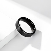 Poya K Versand bereit Breite 10mm 8mm 6mm Herren Ehering Schwarz Wolfram karbid Ring