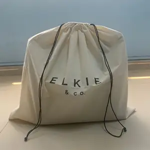 Atacado grande eco amigável bolsas de algodão pó para bolsa, sapatos, pano