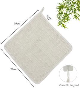 Milieuvriendelijk Natuurlijk Sisal Washandje Lichaam Exfoliërende Badreiniging Linnen Hennep Katoenen Handdoekborstel Handschoen Scrubber - Product Image 4