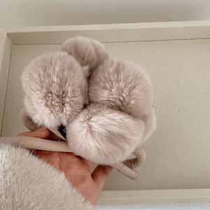 Élastiques à <span class=keywords><strong>cheveux</strong></span> en peluche pour femmes, bandeaux en fourrure douce pour filles, qualité haut de gamme, style coréen, accessoires de <span class=keywords><strong>cheveux</strong></span> en gros - Product Image 3