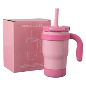 Stainless Steel Tumbler With Handle 304 Stainless Steel Children's Cup For Travel Car Home Use - Product Image 5