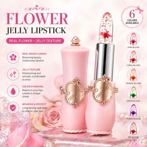 Magic Temperature Color Change Jelly <b>Lipstick</b> with Real Dry Flower Crystal Lip Balm Private Label - Product Image 4