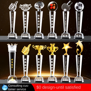 Design gratuito di alta gamma trofeo di cristallo di personalizzazione per campioni incisione UV stampa premio personale eccellente - Product Image 3