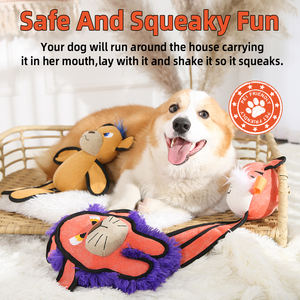 Nieuwe Designer Groothandel Custom Kauwbare Piep <span class=keywords><strong>Canvas</strong></span> Katoen Knuffel Hond Speelgoed - Product Image 5