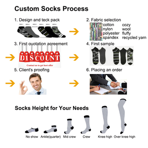 Chaussettes en bambou personnalisées Uron pour hommes Chaussettes de travail décontractées épaisses Chaussettes de travail écologiques antibactériennes respirantes antidérapantes jetables avec logo - Product Image 2