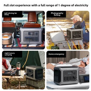 Station d'alimentation solaire portable 1800W, système de générateur UPS extérieur, capacité 1152Wh, alimentation automobile, lampe torche, démarreur de voiture, MPPT - Product Image 5