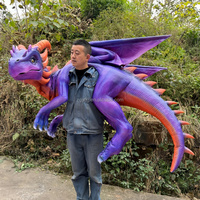 Costume de dragon robotique réaliste à porter sur l'épaule pour Halloween, les spectacles théâtraux et les événements commerciaux