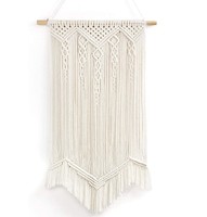 Nouvelle tapisserie tissée à la main de style Boho de luxe fantaisie avec décor mural en macramé