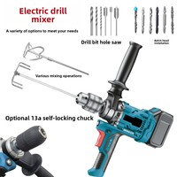 Perceuse à glace et à terre, outil électrique à batterie lithium haute puissance, perceuse à main, perceuse pistolet, mandrin à trois griffes, réversible