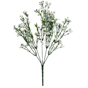 Bouquet de fleurs artificielles Gypsophile 5 têtes 25 mailles en plastique PU souple pour décorations de mariage, fleurs simulées 30cm-100cm - Product Image 5