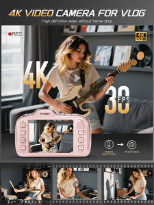 NBD 4K Cámara Grabar Vlogging Videocámaras <span class=keywords><strong>Fotografía</strong></span> 16x Zoom Foto Retro Cámara <span class=keywords><strong>digital</strong></span> compacta Regalo Cámara Linda - Product Image 5