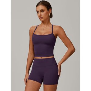 Women Two Piece Workout <b>Set</b> Crop Top Matching High Waisted Shorts Yoga Gym Wear Seamless Breathable Quick Dry Spandex Polyester - Product Image 2