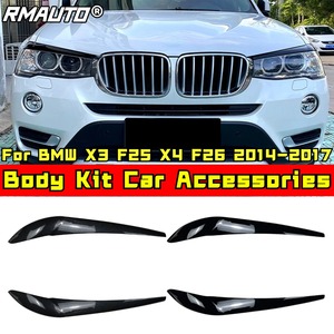 For BMW X3 F25 X4 F26 2014-2017 Body Kit Auto <b>Head</b> Light Lamp Eyelids Eyebrow Headlight Decoration Car <b>Styling</b> Trim Accessories - Product Image 2
