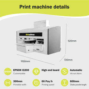 Krinshen High-Speed Clothes Printer Machine DTG with I3200 Automatic DTG Printer T-Shirt Printing Machine Pigment Inkjet Printer - Product Image 3