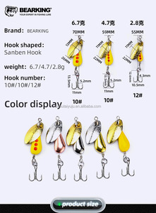 Bearking Official Store – Leurre de pêche à cuillère rigide, spinner, métal coulant, pour la pêche - Product Image 4