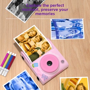 ชุดกล้องโพลารอยด์พิมพ์ภาพสีทันทีสำหรับเด็ก พร้อมกล้องคู่และเครื่องพิมพ์ความร้อน สำหรับเด็กอายุ 3-6 ปี - Product Image 2