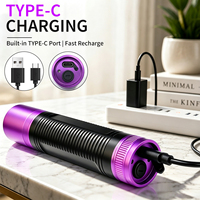 Lampe torche UV LED 365NM avec batterie intégrée 21700, portée du faisceau de 50 m, étanche au quotidien, lumière noire UV pour la détection fluorescente
