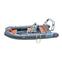 Bateau gonflable coque en aluminium 1.2 Hypalon 16 pieds bateau en aluminium à vendre
